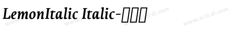 LemonItalic Italic字体转换